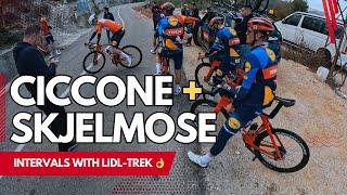 Amazing TRAINING with LIDL-TREK Team | Following wheel of Mattias Skjelmose and Giulio Ciccone