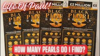 Fun £5 Lottery Scratch Cards. £20 of the Black Pearl Deluxe scratch cards scratched off.