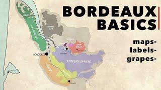 Wine 101 - BORDEAUX BASICS in 4 Minutes: Maps, Grapes, and Labels!