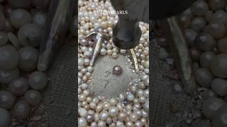 wow,let's see how looks like inside of pearl?#shorts #pearl#jewelry  #pearls#pearljewelry #clam