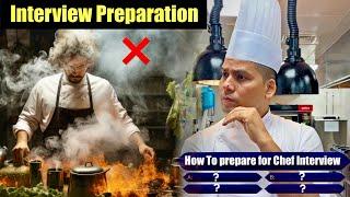 Chef Interview Preparation ki tyari kainse kre? | Important point while chef food trail