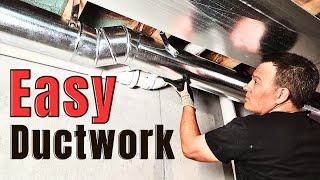 Install Basement Ductwork Yourself! || E4 Finishing a Basement