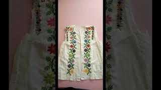 hand embroidery design neck design #shorts #shortvideo #fashion #foryou #latest #trending