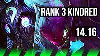 KINDRED vs KHA'ZIX (JGL) | Rank 3 Kindred, Dominating | BR Challenger | 14.16