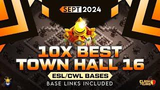 10 x TH16 War Bases for September | Clash of Clans