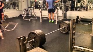 Doug Miller Natural Pro Deadlifts 4.5 weeks out (585x5)