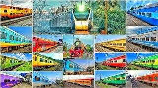 All Types Train's of Indian railways [2020] VANDE BHARAT+ GATIMAN+ TEJAS+ RAJDHANI+ SHATABDI+  UDAY