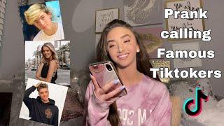 Prank Calling FAMOUS TIKTOKERS!! Cash baker hangs up on me?!