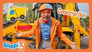 BLIPPI’S TOP TEN: Construction! | Blippi | Moonbug Kids - Fun Zone