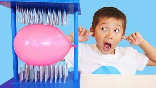 Balloon Pop Experiments for Kids | School Rules Adventure by Papa Joel's English