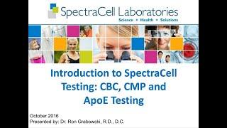 Introduction to SpectraCell Testing: CBC, CMP, and ApoE Testing