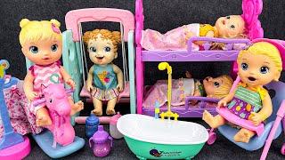 TOY COLLECTION | BABY DOLL & Friends Play Together Unboxing Cute Doll rocking bed Playset Toys ASMR