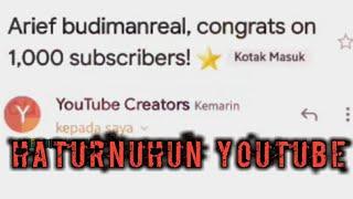 Arief budimanreal Congrats on 1000 Subscibers | Haturnuhun