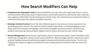 Transform Your Brand Image  How Search Modifiers Can Help You Manage Online Reputation in India