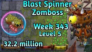 PVZ2- Arena Blast Spinner Vs Zomboss Fight 32.2 m Week 343 Season 71