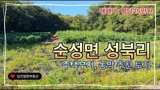 [매물번호:1378]당진토지매매당진시 순성면 성북리  8미터 도로에 접한 주택부지,농막 추천 토지매매 / 520평(1,719m2) /평당25만원