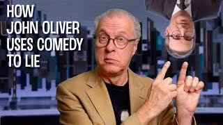 How John Oliver uses comedy to lie