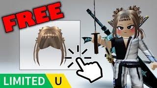 FREE LIMITED UGC | How to get Braided Brown Hair in Christmas HAIR [Free UGC] on Roblox