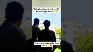 gujjar boys power in collage jaipur#gujjar #gujjarpower #youtoubshort#trending #viralshort#sundmavi