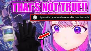 Chat Notices Biboo's IRL Asian Hands Are Smaller Than Pokémon Cards【Hololive EN】