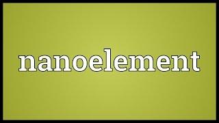 Nanoelement Meaning