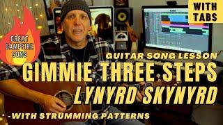 Lynyrd Skynyrd Guitar Lesson Gimmie Three Steps with INTRO licks & TABS