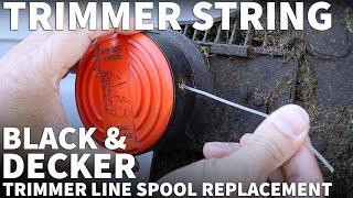 Black and Decker Trimmer Line Spool Replacement - Change the Automatic Feed Spool (AFS) B&D Trimmer