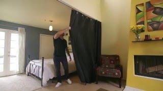 Ceiling Track Room Divider Kit How To Video #DivideAndConquer