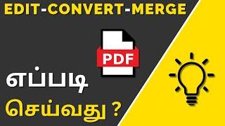 How to Edit, Convert, Merge and Split PDF Document