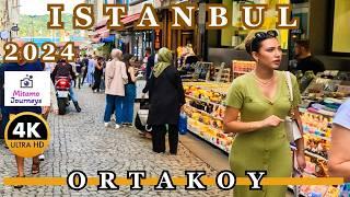 Istanbul Ortakoy 4K Walking Tour | Famous Kumpir, Bosphorus Views & Local Bazaar | September 2024