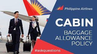 Philippine Airlines (PR) Cabin Baggage. Size, Weight and Number of Carry on Bags, Personal Items