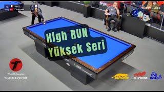 High Run | Yüksek Seri | Tayfun Taşdemir | 3 Bant Bilardo | 3 Cushion Billiards