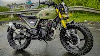 TVS phoenix modify in to scrambler || TVS Star City 2021 /TVS Apache modification #ABcustoms