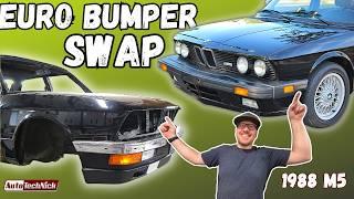 E28 M5 Front EURO Bumper Conversion / BMW swap