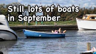 Still lots of boats about in September