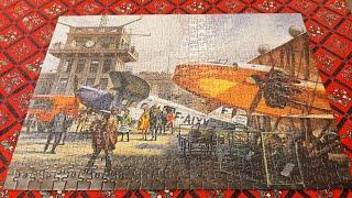 Timelapse Jigsaw Croydon Airport painted by Kenneth McDonough