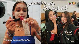 meu primeiro dia de aula 2023 | *atrasado kkkkkkkkk* ensino médio, rotina...