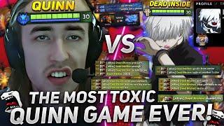 THE MOST TOXIC QUINN GAME EVER! | QUINN with TYPICAL DEAD INSIDE DOTA 2 PLAYER