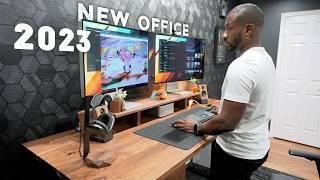 My NEW Ultimate Desk Setup & Office Tour 2023!