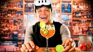 VIREI BARMAN POR UM DIA... só bebida ruim e muita confusão 