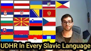 UDHR Article 1 in Every Slavic Language!