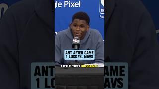 Ant says the Wolves 'came out flat' vs. the Mavs