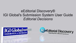 6. Editorial Decisions,  Approving a Chapter, Rejecting a Chapter