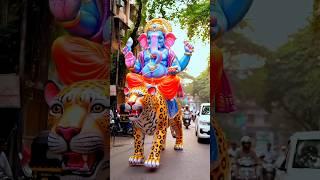 ganesh ji Ride cheeta on mumbai Road #ganesh #ganpatibappamorya #GaneshChuturthi #ganpati #shorts