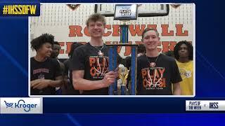 Rockwall Basketball's Corbin Brown and Cadyn Townsend Win The Kroger Play of The Year in North Texas