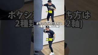 ボクシングの打ち方は2種類(一軸と二軸)その特徴とは#ボクシング #格闘技