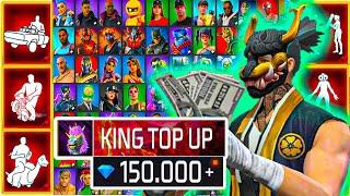 150.000DIAMONDSULTIMATE top upwatch how many skins I got Free Fire new update