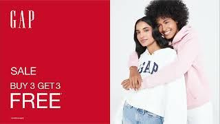 Gap's EOSS— Buy 3, Get 3 FREE, on your favorite styles