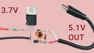 3.7V to 5.1V converter/ Powerbank circuit