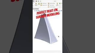 How to apply perfect fillet in surface modelling #ytshorts #shorts #solidworks #malviyacadsolution